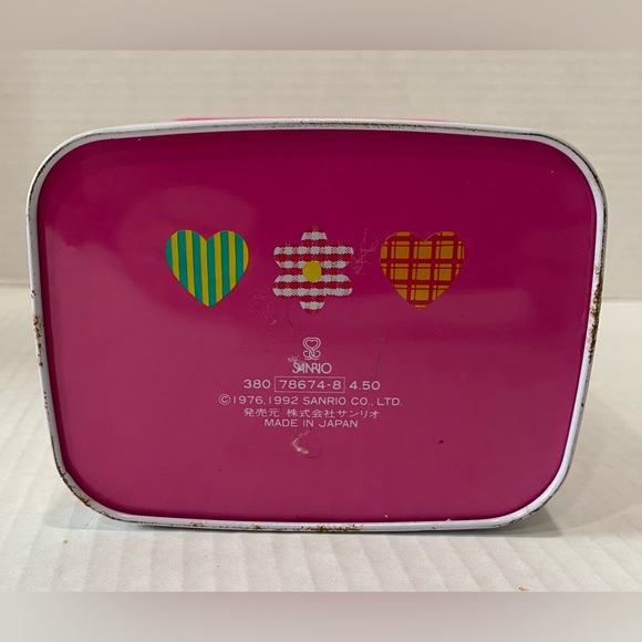 Sanrio Vintage 1992 Hello Kitty Desk Garbage Trash Can Dust Box japan - Picture 5 of 5